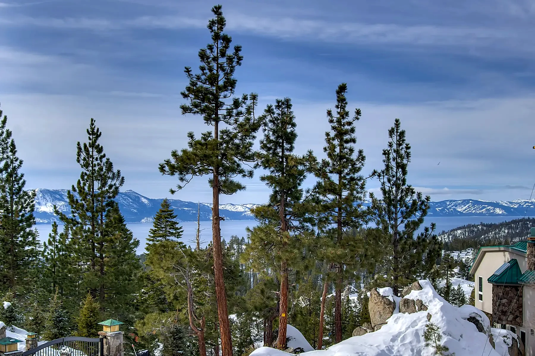Lake Tahoe mountain view from Chateau de Monte